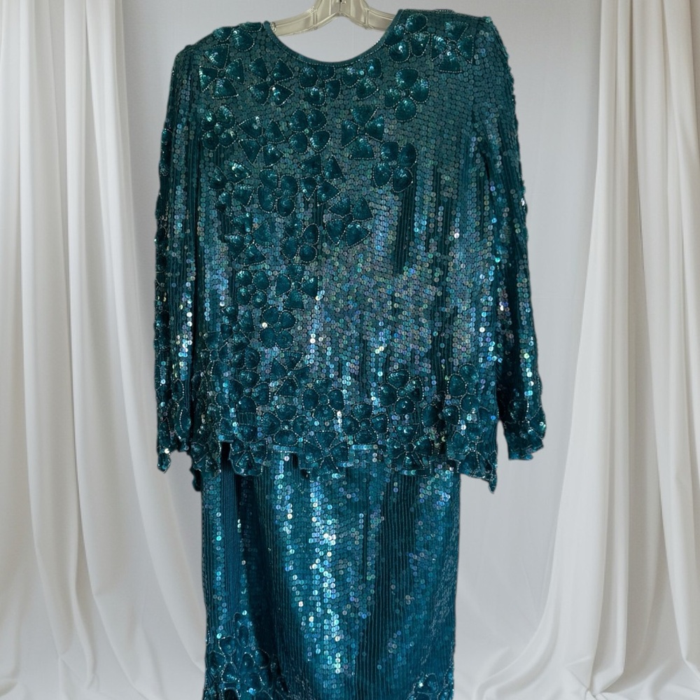 Scala Turquoise Sequin Ensemble